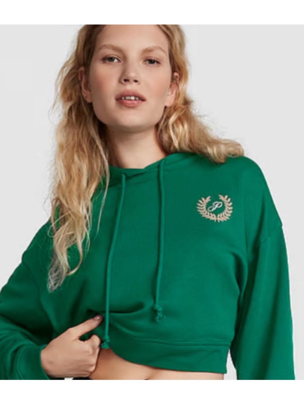 🦋 PINK Victoria’s Secret everyday fleece cropped hoodie